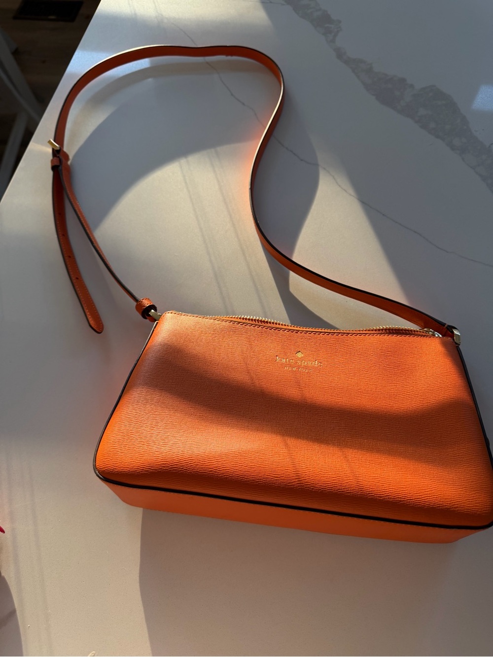 Kate Spade Ginnie Crossbody Orange Zinnia Purse
